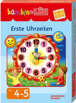 Obrázek produktu pro LÜK bambinoLÜK-Set Erste Uhrzeiten, Vzdělávací, Německý