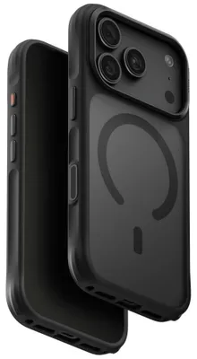 Productafbeelding van UNIQ Verenhoes met MagSafe-functie, opladen mogelijk, voor iPhone 18 Pro / 17 Pro, zwart
