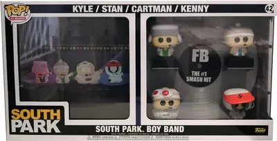 Obrázek produktu pro Funko Pop! Album 42 South Park Boy Band s Kylem, Stanem, Cartmanem a Kennym Vinylové sběratelské figurky 7,5 cm Kultovní seriál Comedy Central