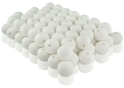 Wattebälle 30 mm, 100 Stück, Cellulose, Weiß, 3 cm