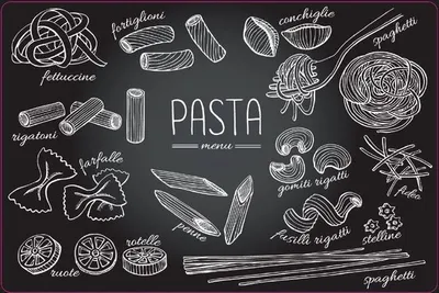 Produktbild von Tischsets Pasta Menu Rutschfest Untersetzer Tischdekoration Tischsets Kunststoff 4 stück 30x45cm