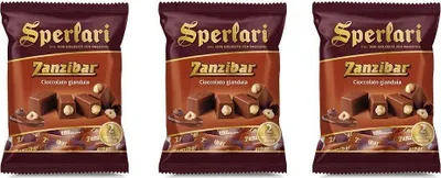 Produktbild von 3x Sperlari Zanzibar Cioccolato Gianduia Schokolade 2 ganze Haselnüsse 130