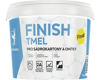 Obrázek produktu pro Tmel na sádrokarton Debbex Finish, 14 kg + brusná mřížka