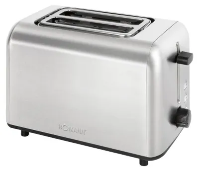 Image de Grille-pain 2 fentes Acier inoxydable Bomann TA6080CB-Inox
