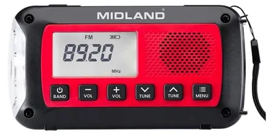 Obrázok produktu pre Núdzové rádio ALAN Midland ER100 s 2600 mAh batériou