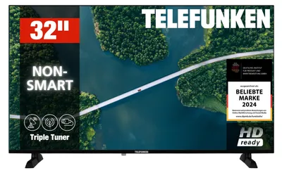 Produktbild von Telefunken XH32P900S Fernseher 32 Zoll LED TV mit HD-Auflösung und integriertem Triple-Tuner (2026)
