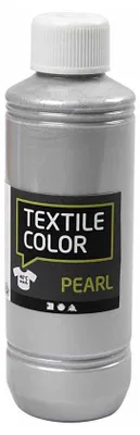 Image de Peinture textile couvrante - Argent nacré, 250 ml