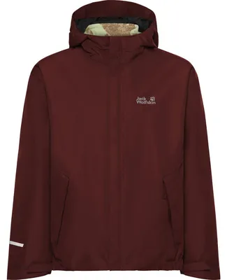 Produktbild von Jack Wolfskin Kinder Winterjacke Iceland 3IN1 Print Jacket K Rot 140