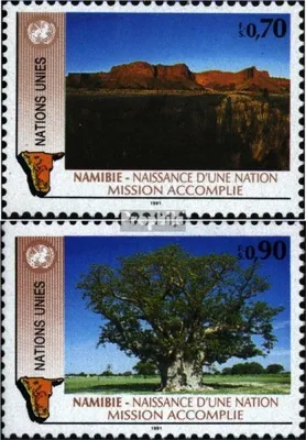 Produktbild von Briefmarken UNO - Genf 1991 Mi 198-199 (kompl.Ausg.) postfrisch Namibia