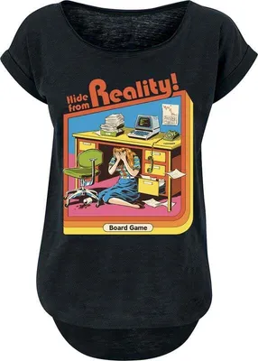Produktbild von Steven Rhodes T-Shirt Damen Hide from reality schwarz S