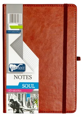 Obrázek produktu pro Notes A5 Soul brązowy w kratkę Elefant 192 kartek