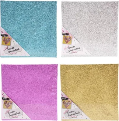 Immagine prodotto di Tela Glitter 15x15cm, 12 -set di 12