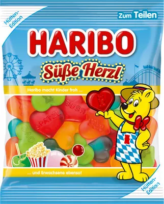 Zdjęcie produktu dla Haribo Sweet Heart Fruit Gum with Foam Sugar Delicate Delight 175g