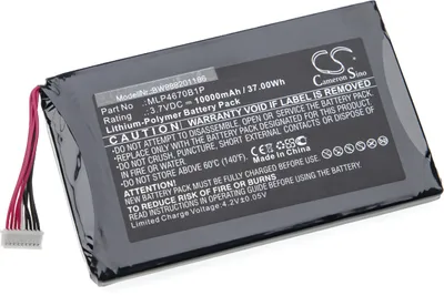 Produktbild von vhbw Akku Ersatz für Autel MLP4670B1P für Messgerät (10000 mAh, 3,7 V, Li-Polymer)