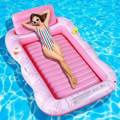 Immagine prodotto di Materassino gonfiabile per piscina, dotato di portabicchieri