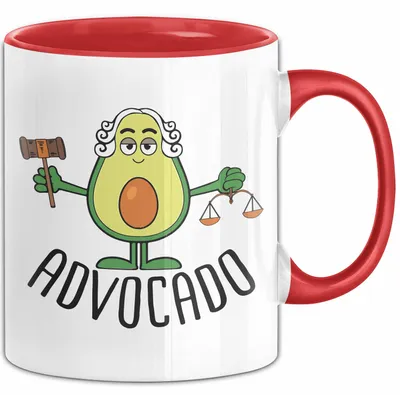 Produktbild von Jura Tasse Geschenk Advocado Geschenkidee Jurist Avocado (Rot)