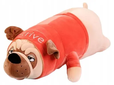 Produktbild von Granda Mops Plüschtier Hund Roter Pullover 35 cm