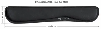 Immagine prodotto di DeLOCK for Keybord / Laptop - Retail - Handgelenkkissen - Schwarz