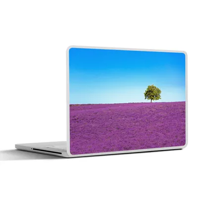 Produktbild von MuchoWow® Laptop Aufkleber Sticker Cover Baum - Lila - Himmel - Lavendel 25x18 cm - Laptop-Deko
