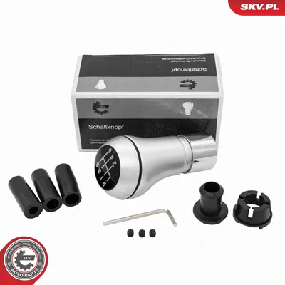 Obrázok produktu pre ESEN SKV hlavica radiacej páky 6-stupňová, čierno-strieborná, plastová, pre BMW 3 Touring (E91), 3 Sedan (E90), 1 Hatchback (E87) a 5 Sedan (E60)