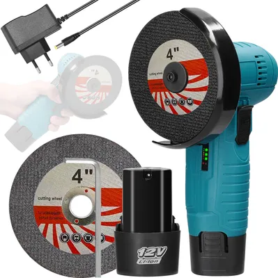 Zdjęcie produktu dla szlifierka kątowa 12V 11000RPM M5 z silnikiem szczotkowym - Wszechstronne elektryczne narzędzie do szlifowania i cięcia płytek, drewna, kamienia i stali