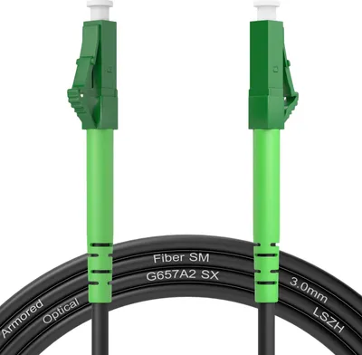 Produktbild von hb-digital LWL-Patchkabel 9/125 OS2 LC/LC APC gepanzert Simplex 25m