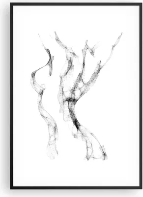 Produktbild von Gerahmtes Poster - Schwarzer Rahmen - Frau Körper Nacktheit - 70x100 cm - Wand Bild - Wanddeko - Wandbilder - Kunstposter - Wandposter - Bilderrahmen - Bilder - Kunstdruck - P2BPA70x100-4938
