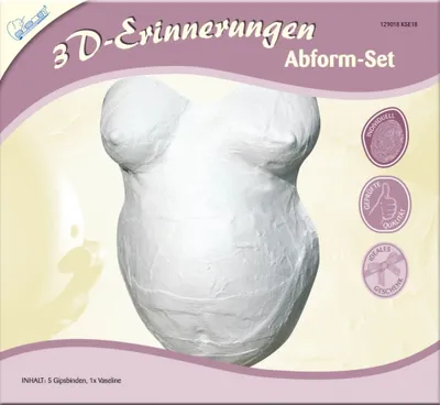 Produktbild von 3D Gips Abdruckset Babybauch