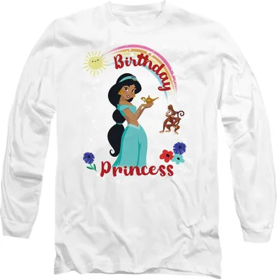 Immagine prodotto di Aladdin - Maglietta "Birthday Princess" per bambini/ragazzi Unisex TV14457 (S) (Weiß)