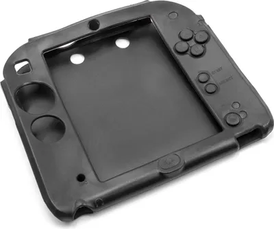 Produktbild von vhbw Hülle Case kompatibel mit Nintendo 2DS Spielkonsole, Controller - Silikon Schwarz