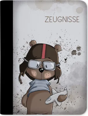 Produktbild von Kinder Zeugnismappe, Zeugnis Ordner A4, Bär Flieger