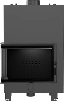 Produktbild von Wasserführender Kamineinsatz KRATKI MBA links 17 kW Ø 200 schwarz Verkleidung