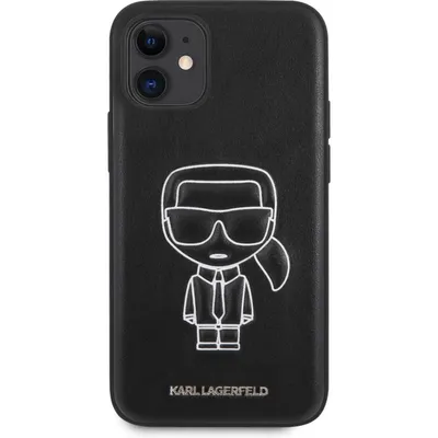 Obrázok produktu pre Karl Lagerfeld – reliéfny obal pre iPhone 12 Mini – čierny
