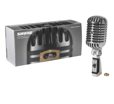 Produktbild von Shure 55SH, Studio-Mikrofon, 50 - 15000 Hz, 150 Ohm, Superkardioid, Kabelgebunden, Grau