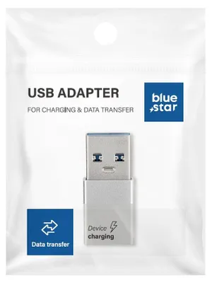 Immagine prodotto di Adattatore da C a USB A 3.0 Blue Star - bianco