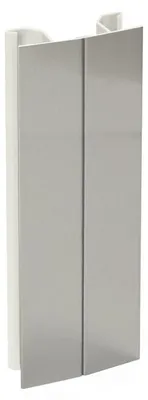 Image de Angle flexible pour plinthe de cuisine H150 alu - EMUCA - 8910363