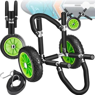 Produktbild von tectake® Surfboard Transportwagen WaveWheel klappbar inkl. 2 Sicherungsgurte, 42 x 70 x 48,5 cm