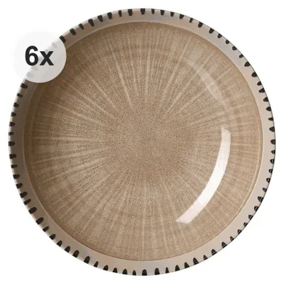 Produktbild von Suppenteller 21cm 6er Set Natura creme