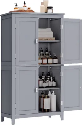 Produktbild von Schrank für Bad und Küche - MDF-Regal - Raumsparendes Design - 30 x 60 x 110 cm