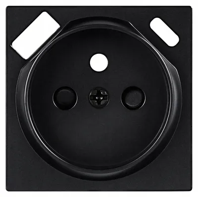 Produktbild von ViPlast ViP Steckdosenabdeckung mit USB A+C Schwarz