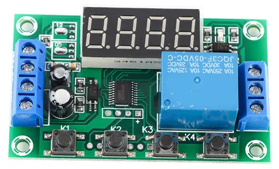 Zdjęcie produktu dla Wyświetlacz LED, regulowany przekaźnik czasowy, moduł przełącznika sterowania automatycznego (5 V)
