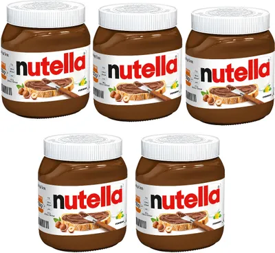 Immagine prodotto di Crema di torrone alla nocciola Nutella 450g confezione da 5 pezzi