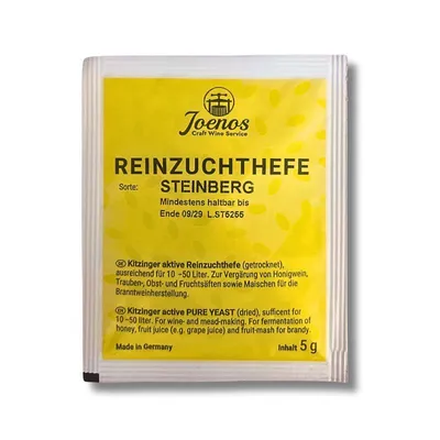 Produktbild von Steinberg Kitzinger Joenos Reinzuchthefe Weinhefe 5 g ausreichend für 10-50 Liter