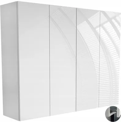 Zdjęcie produktu dla szafka łazienkowa 100x80 (50+50) wisząca szafka zabudowa do łazienki biała