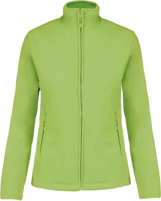 Produktbild von Kariban Damen Fleece Jacke Micro Fleecejacke Windjacke Winterjacke, Größe:XS, Farbe:Lime