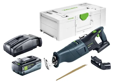 Image de Festool RSC 18 EB-Basic Scie sabre sans fil 18 V Brushless + 1x batterie 8,0 Ah + chargeur rapide + Systainer