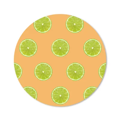 Produktbild von MuchoWow® Mauspad Mousepad Limette - Pastell - Muster 20x20 cm - Mousepads - Maus Mat - Pad - Mausunterlage - Schreibtischmatte