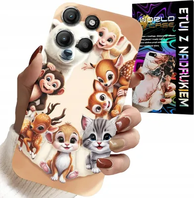 Zdjęcie produktu dla Etui Do Motorola Edge 60 5G - Plecki Dla Dzieci W Zwierzęta Leśne Case