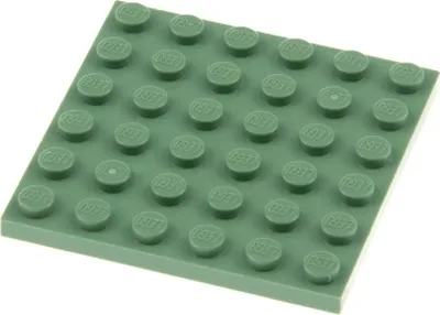 Produktbild von 1x Lego Bau Platte 6x6 sand grün Basic Grundplatte Harry Potter 6186830 3958