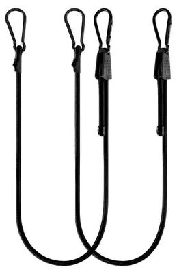 Produktbild von 2 Spanngummis mit Karabiner, Belastbar, 100cm Einstellbar, Starke Gurte mit Haken, für Gepäck, Planen, Gepäckträger, Motorräder, Camping